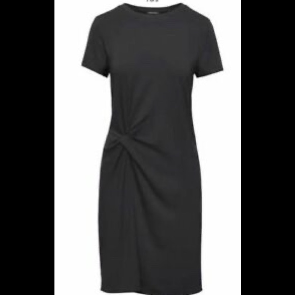 Banana Republic Soft Ponte Twist-Front Dress